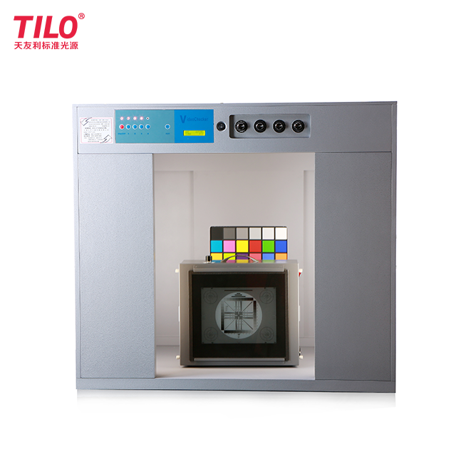 Caixa de verificação da cor do visor da câmera de TILO VC (3) com fontes luminosas D65 da iluminação quatro ajustáveis, A, TL84, CWF