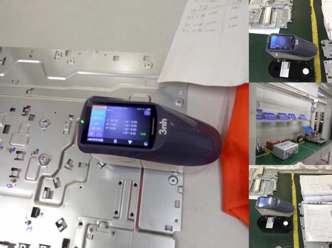 espectrofotômetro portátil de 3nh YS3060 para verificar a diferença da cor para ver se há a caixa da máquina do computador e a placa de alumínio