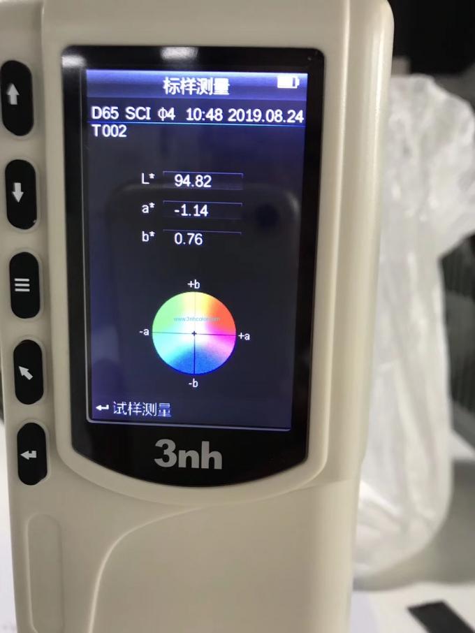 Como colorímetro do uso NR60CP medir a farinha