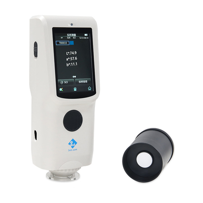 colorímetro portátil do laboratório para produtos alimentares de matéria têxtil da tela do medidor de análise da cor de Digitas do espectrofotômetro de 3nh CR9